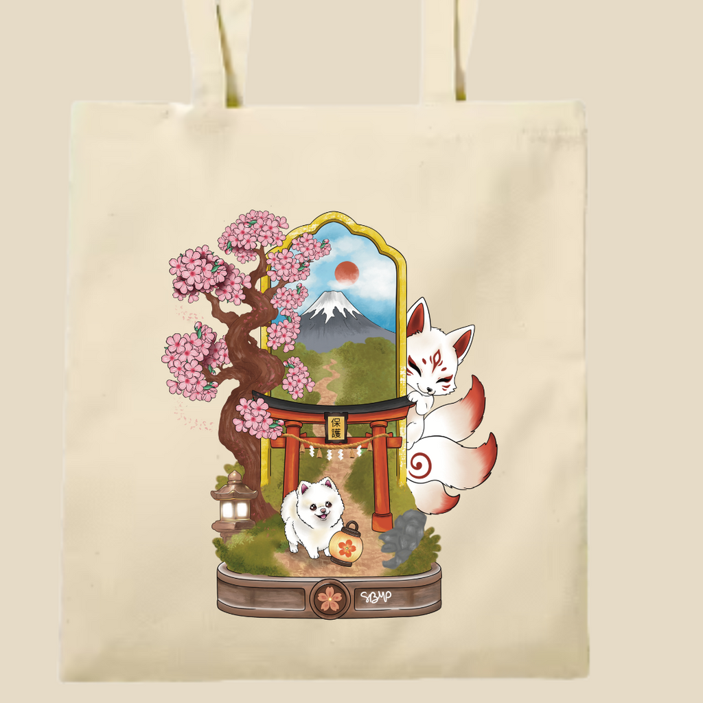 Tote Bag personnalisé - Omamori Paws 