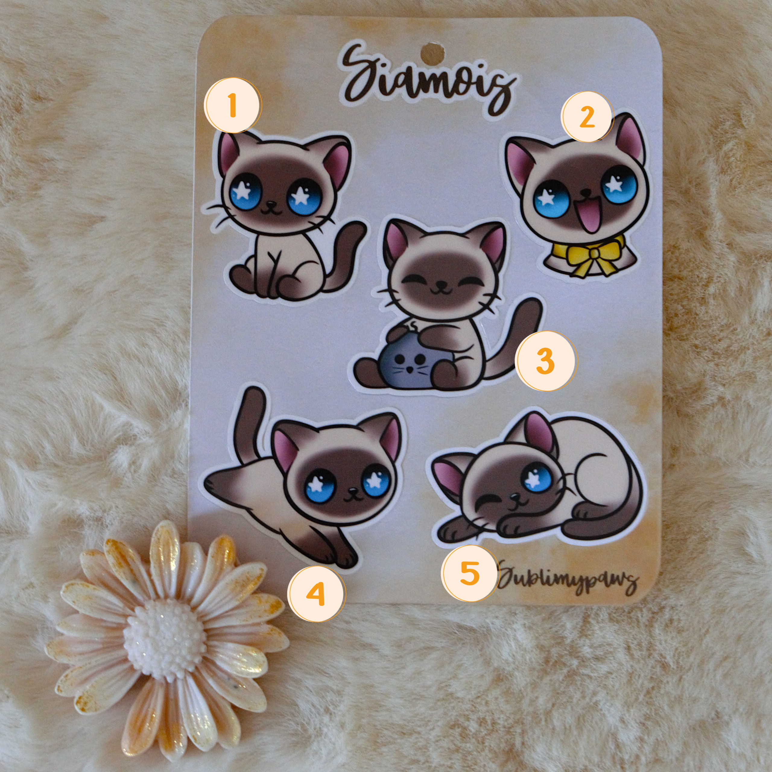 Stickers "siamois"