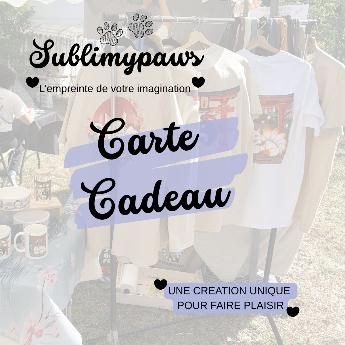 Carte cadeau Sublimypaws