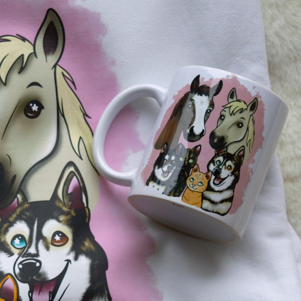  Mug à l'effigie de ton animal - Semi réaliste 