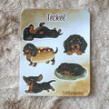 Planche de stickers - Teckels