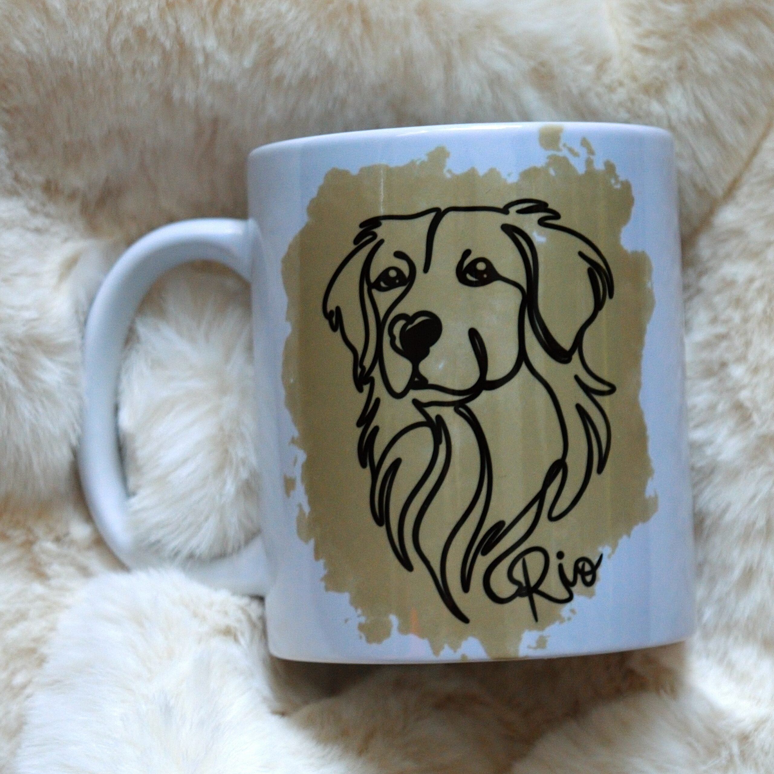  Mug à l'effigie de ton animal - Line/ One line 