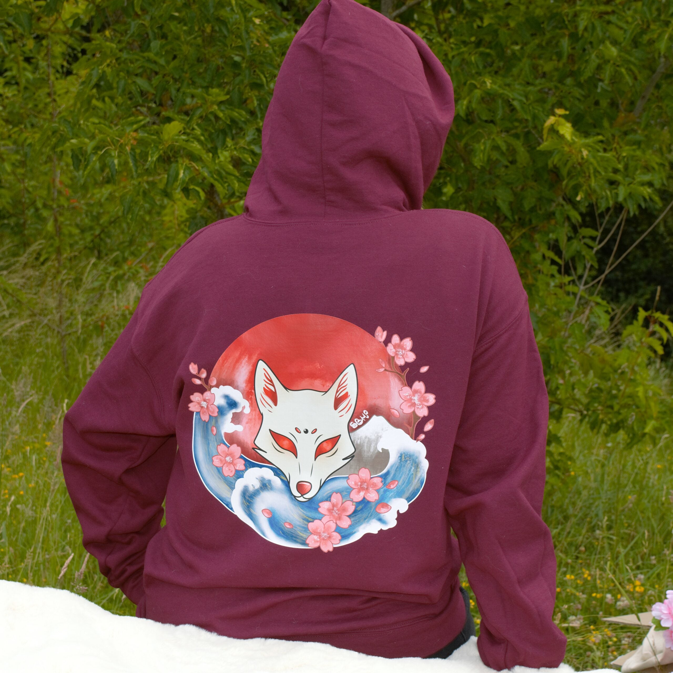  Hokusai Fox  Sweat, Sweat à Capuche & Sweat Zippé 