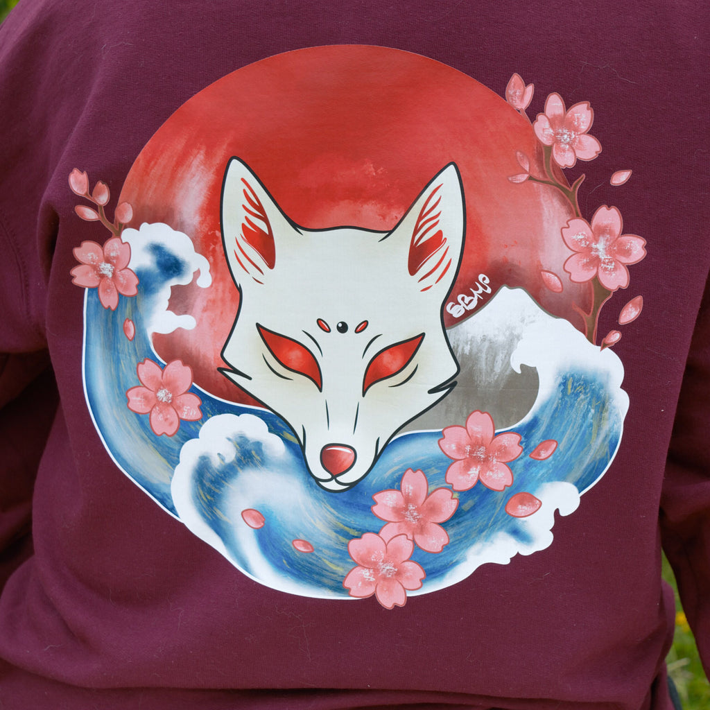  Hokusai Fox  Sweat, Sweat à Capuche & Sweat Zippé 