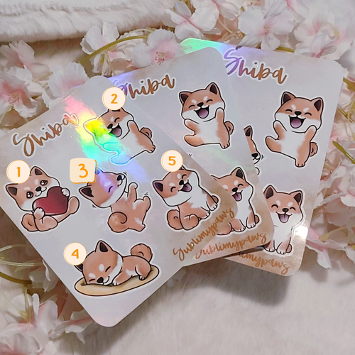  Stickers - Shiba Inu 