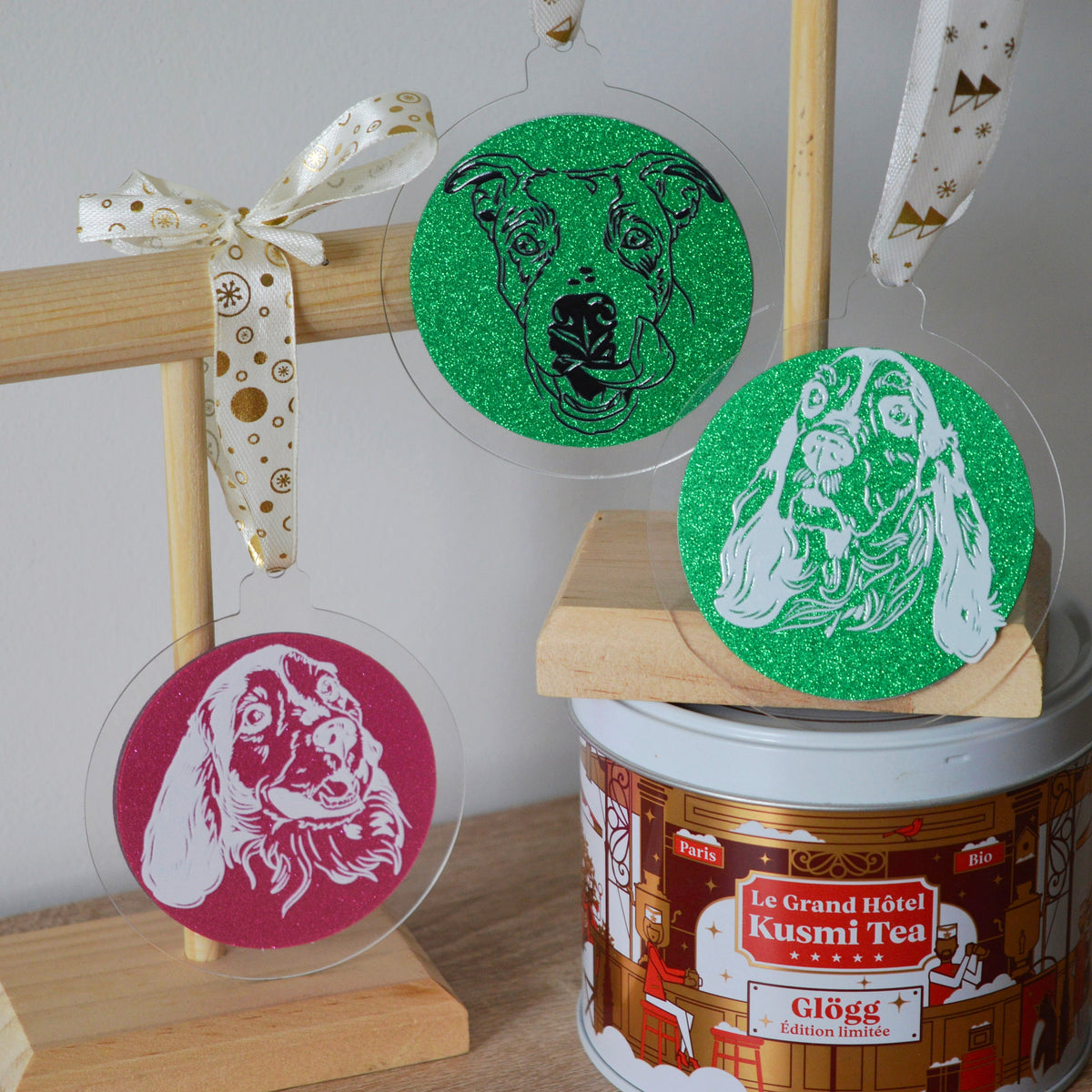 Boule de Noël unique à l’effigie de votre compagnon 🐾