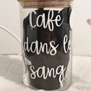 Pot à friandises " Café dans le sang ☕"