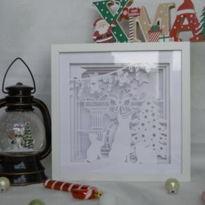 🐶🐱🐰 Lightbox “Cosy Lodge” – Magie et tendresse au coin du feu 🎄