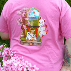 🦊 T-shirt - Omamori Paws Personnalisé 🦊