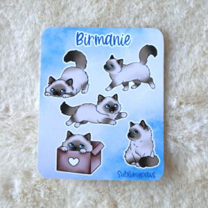 🐱 Stickers - Sacré de Birmanie 🐱
